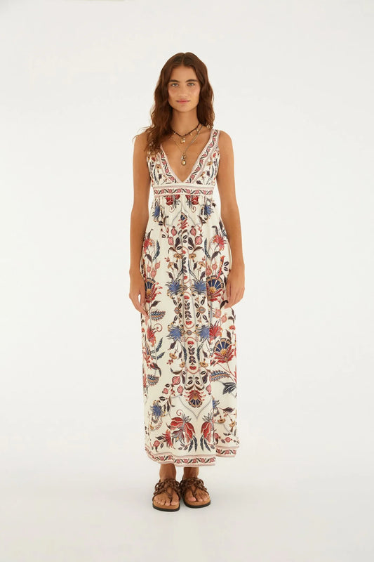 Vestido Cropped Estampado Bohoflor