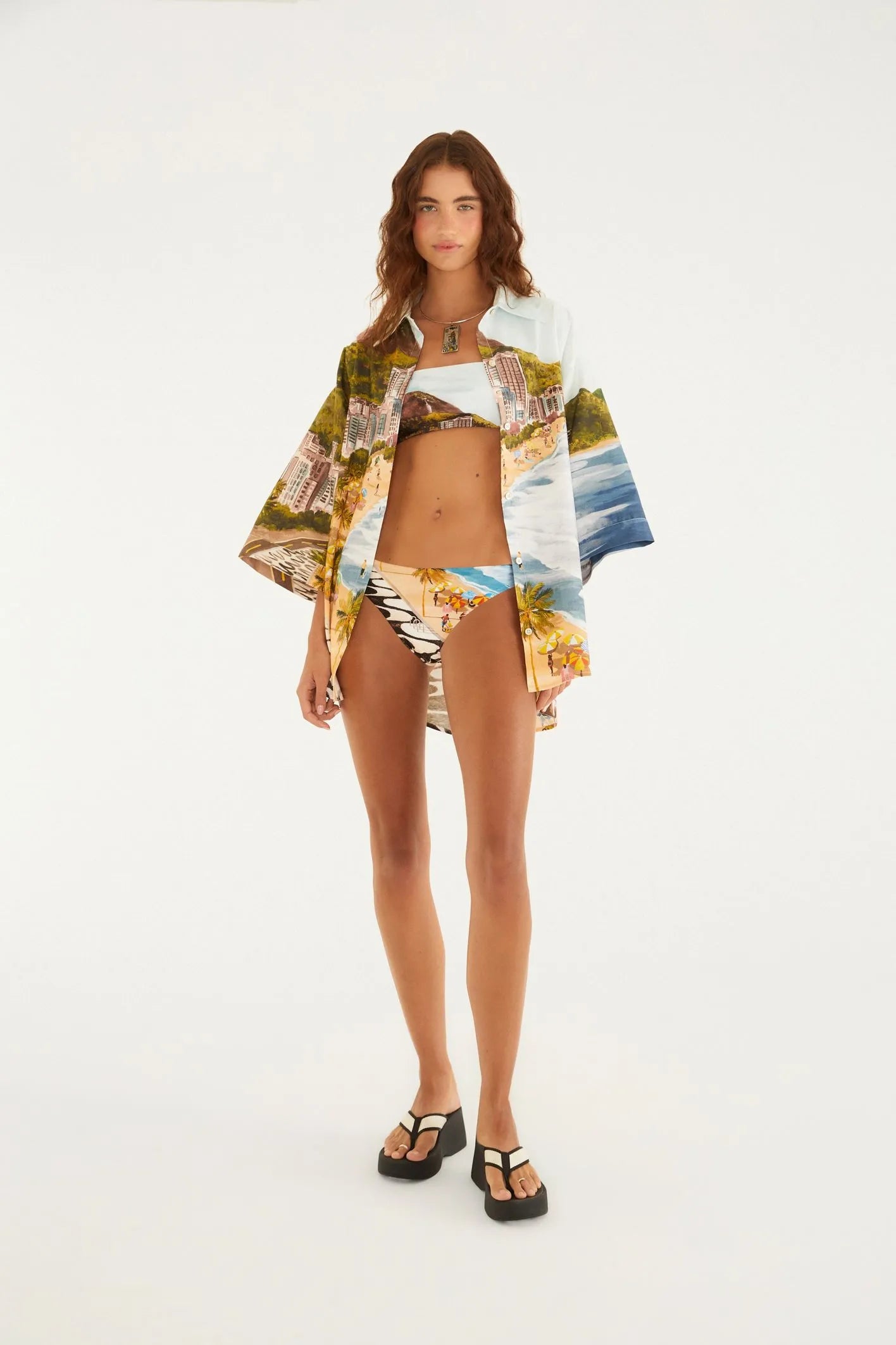 Camisa Farm Estampada Copacabana