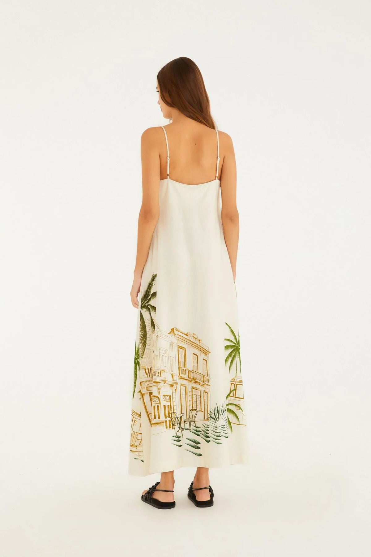 FARM Rio | Vestido Midi Estampado Teresa