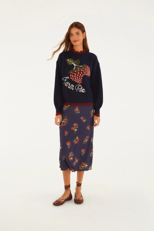 FARM Rio | Casaco Tricot Morango