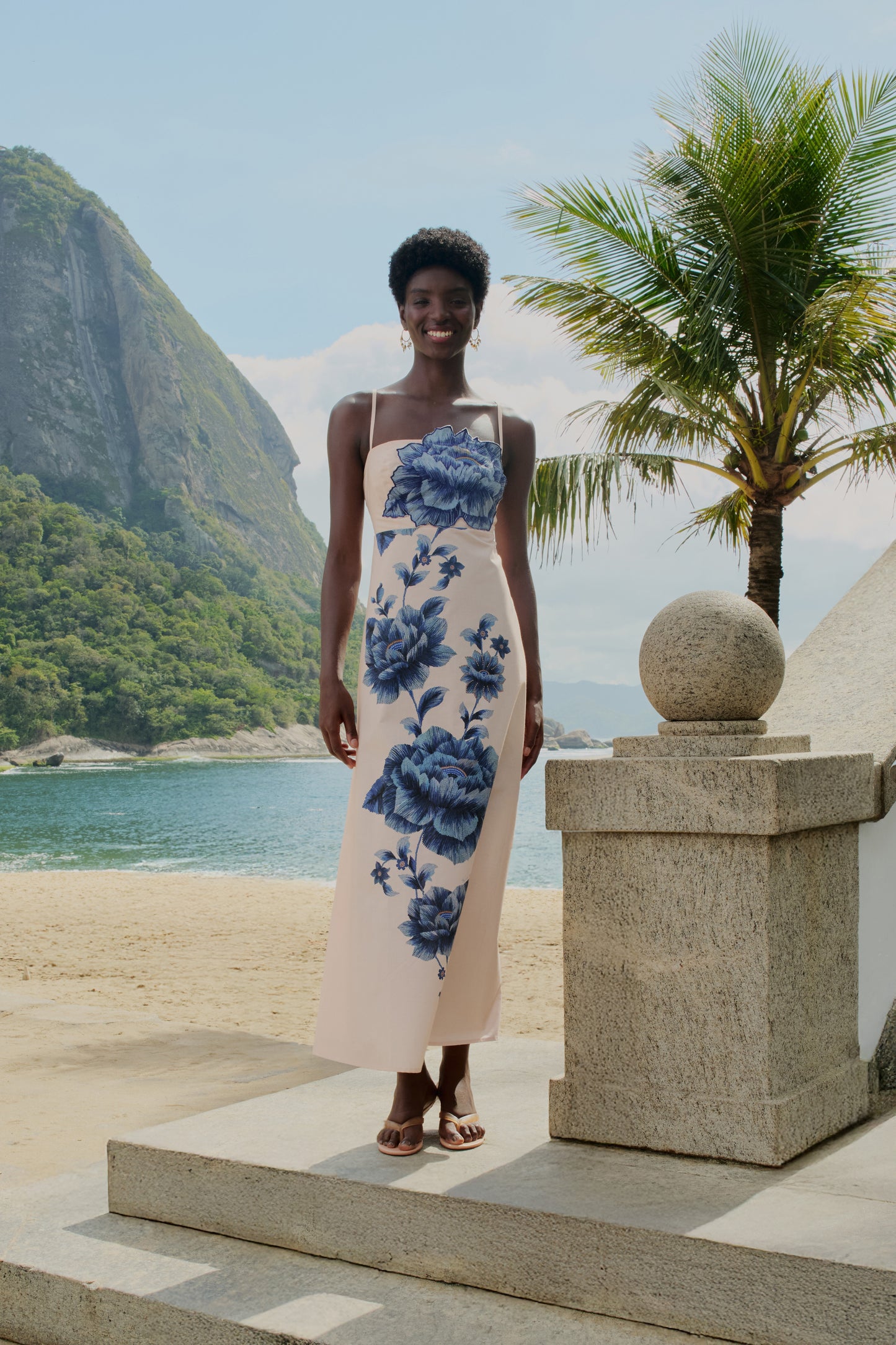Vestido Cropped Estampado Nara Floral