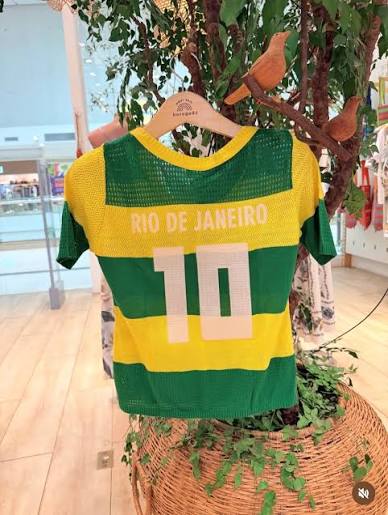 T-shirt tricô BRASIL
