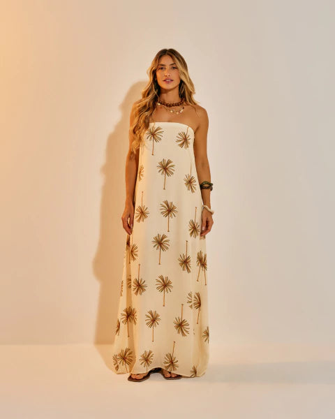 Vestido PUMP Longo Antúrio Coqueiros