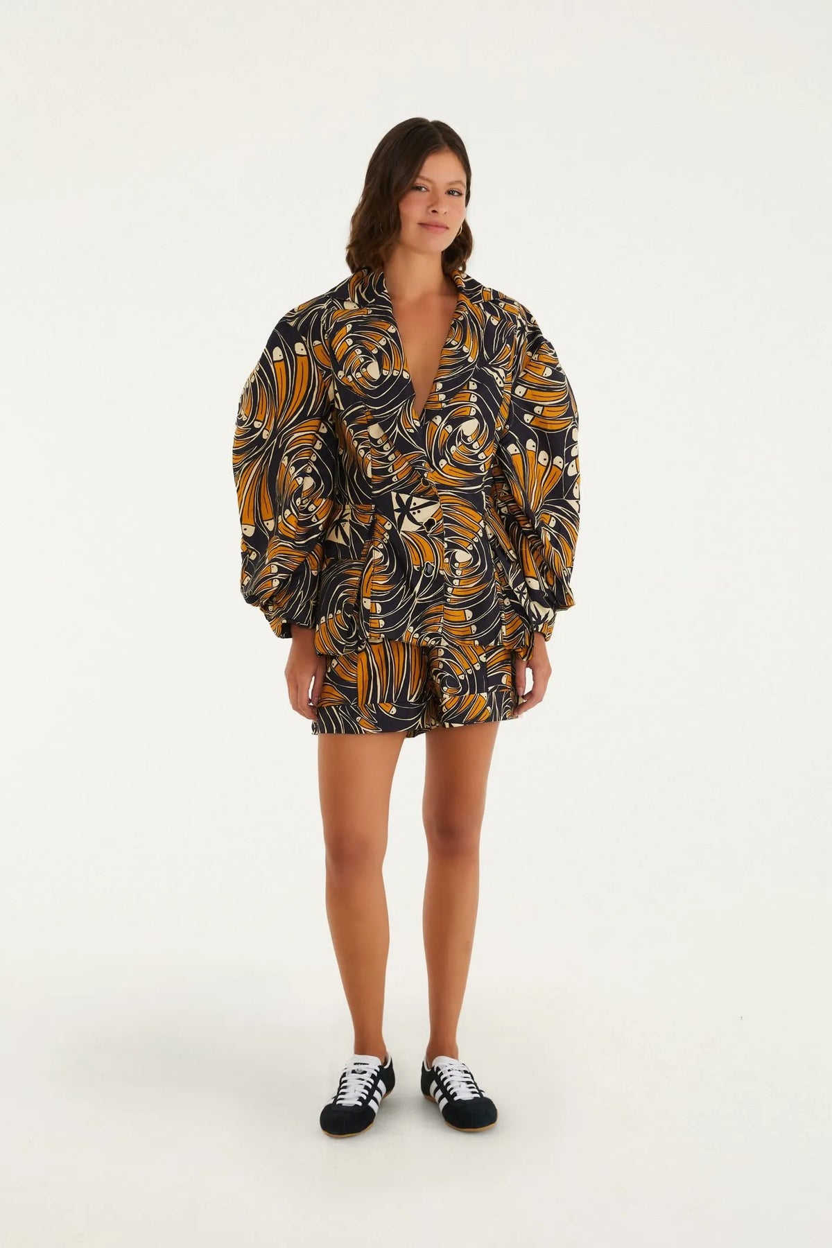 FARM Rio |Blazer Estampado Leque De Tucano