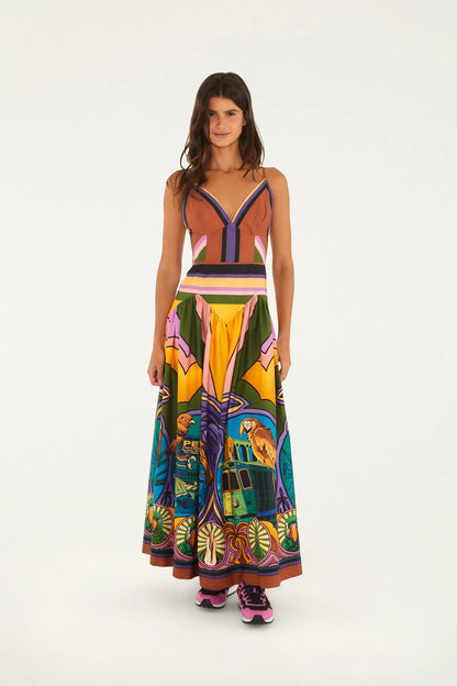 Vestido Midi Listras Pelo Rio