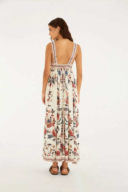 Vestido Cropped Estampado Bohoflor