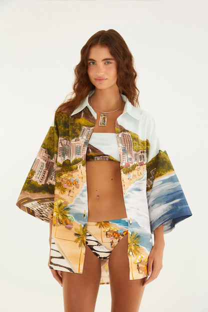 Camisa Farm Estampada Copacabana