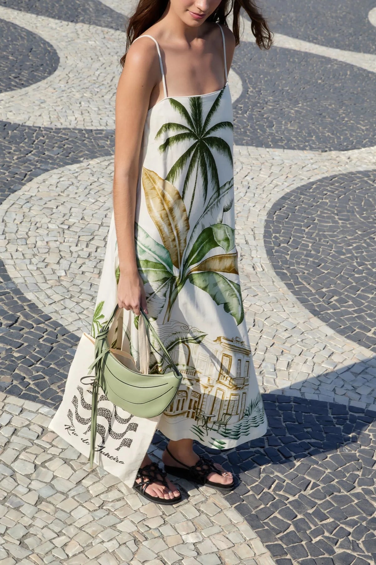 FARM Rio | Vestido Midi Estampado Teresa