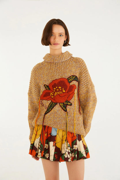 Pull Tricot Mesclado Farmrio