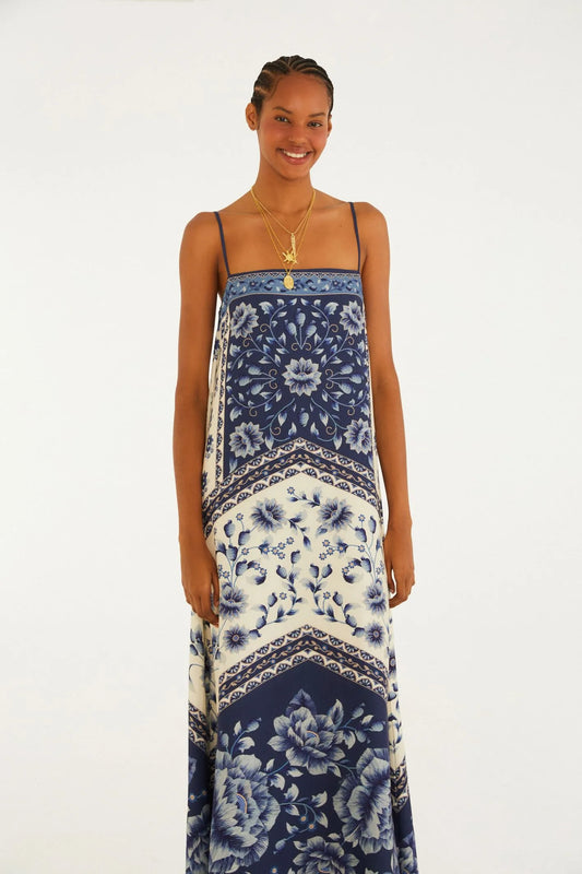 Vestido FARM Cropped Estampado Nara