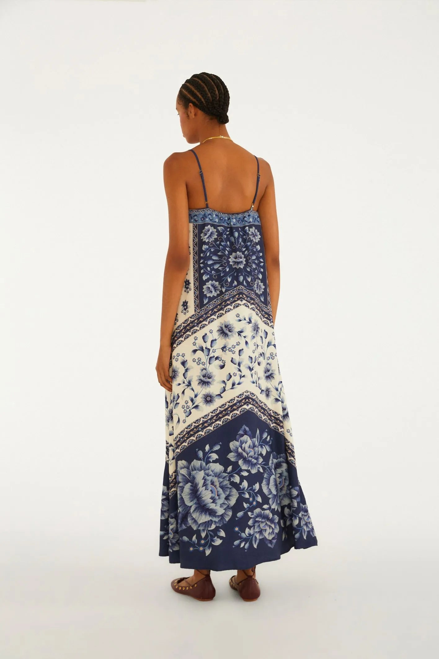 Vestido FARM Cropped Estampado Nara