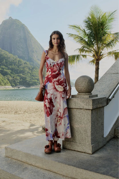 Vestido Longo Farm  Estampado Floral Doce -ref.361095_56663