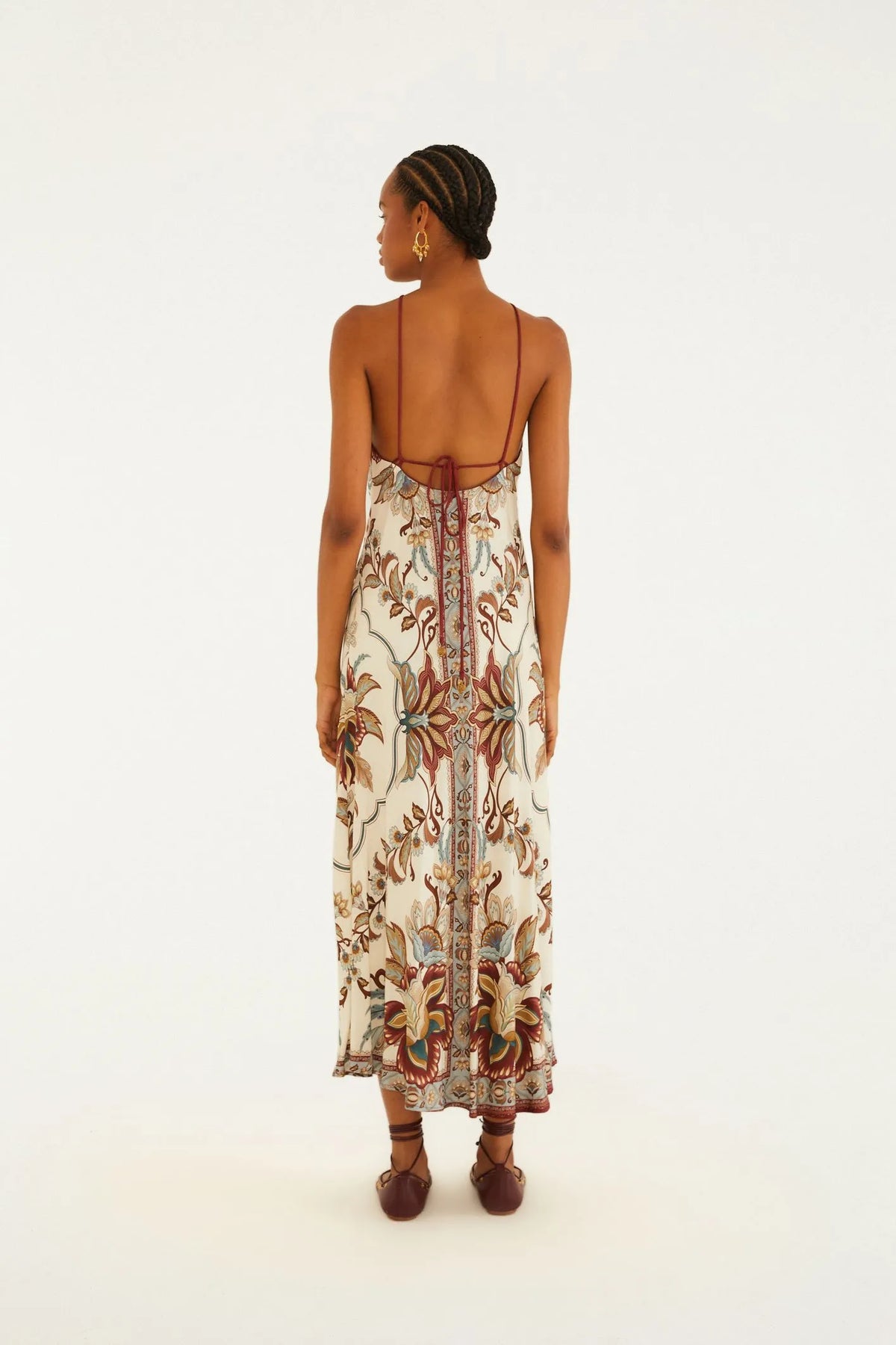 FARM Rio | Vestido Cropped Estampado Jardim Majestoso