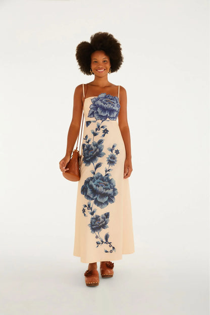 Vestido Cropped Estampado Nara Floral