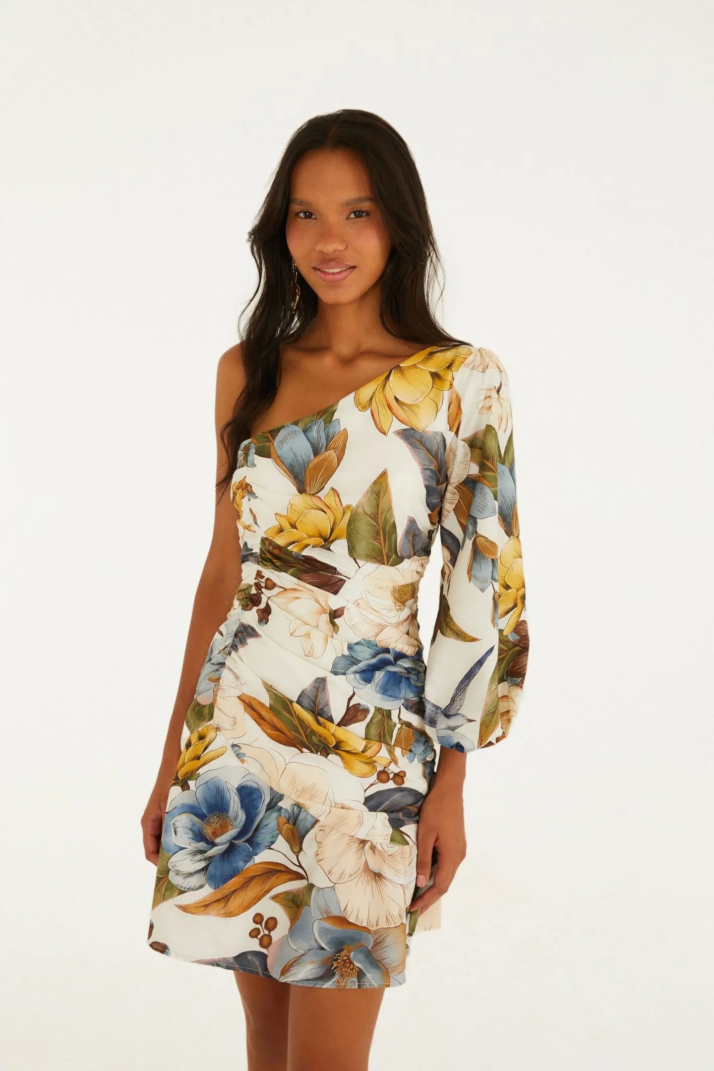 Vestido Curto Estampado Jardim Guanabara - Farm