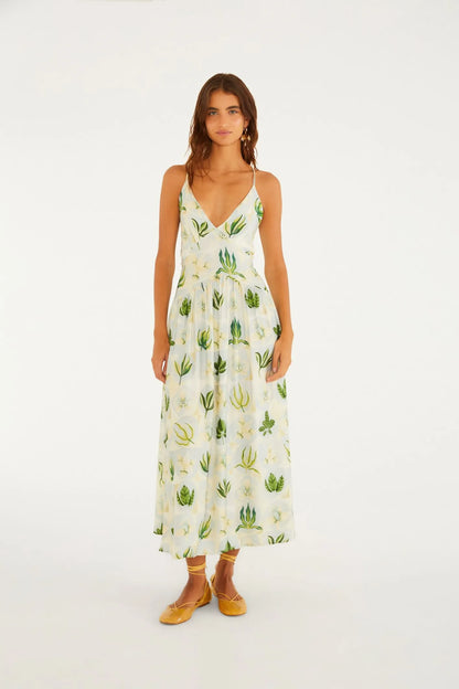 Vestido Cropped Estampado Verano