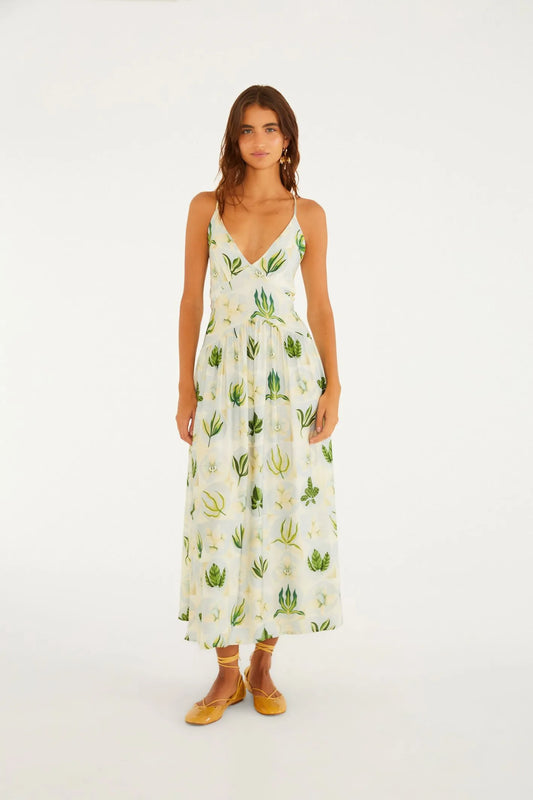 Vestido Cropped Estampado Verano