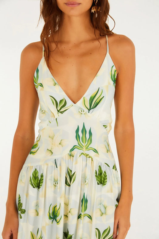 Vestido Cropped Estampado Verano