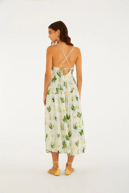 Vestido Cropped Estampado Verano