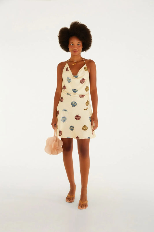 Vestido Curto Estampado Conchita