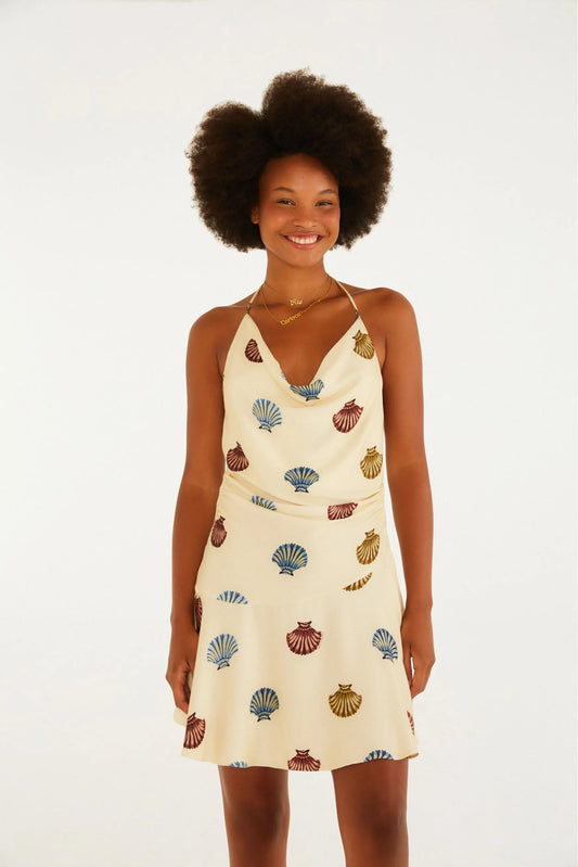 Vestido Curto Estampado Conchita