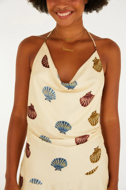 Vestido Curto Estampado Conchita