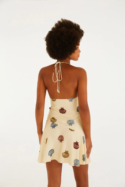 Vestido Curto Estampado Conchita