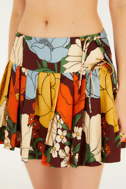 Saia Estampada Floral Bucólico
