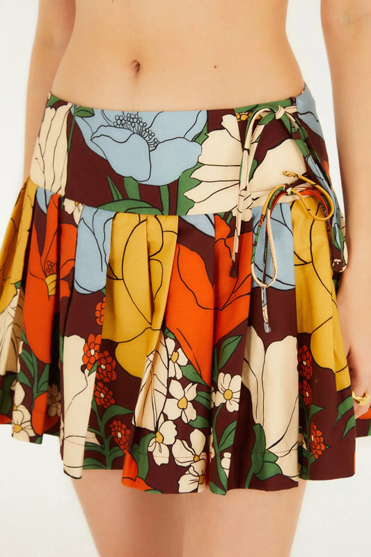 Saia Estampada Floral Bucólico