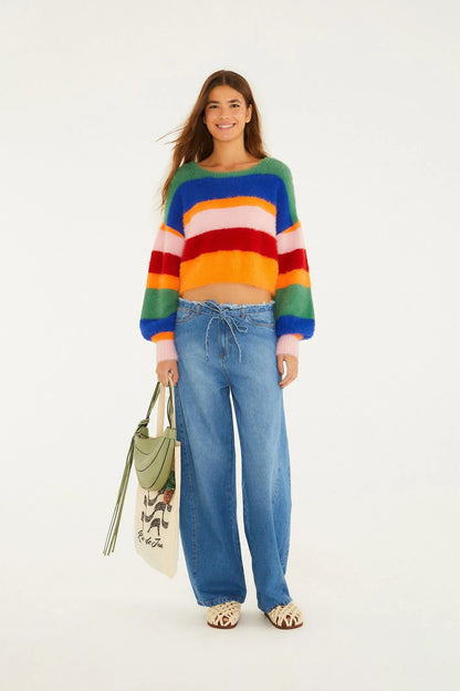 FARM Rio | Suéter Pelinho Tricot Listra