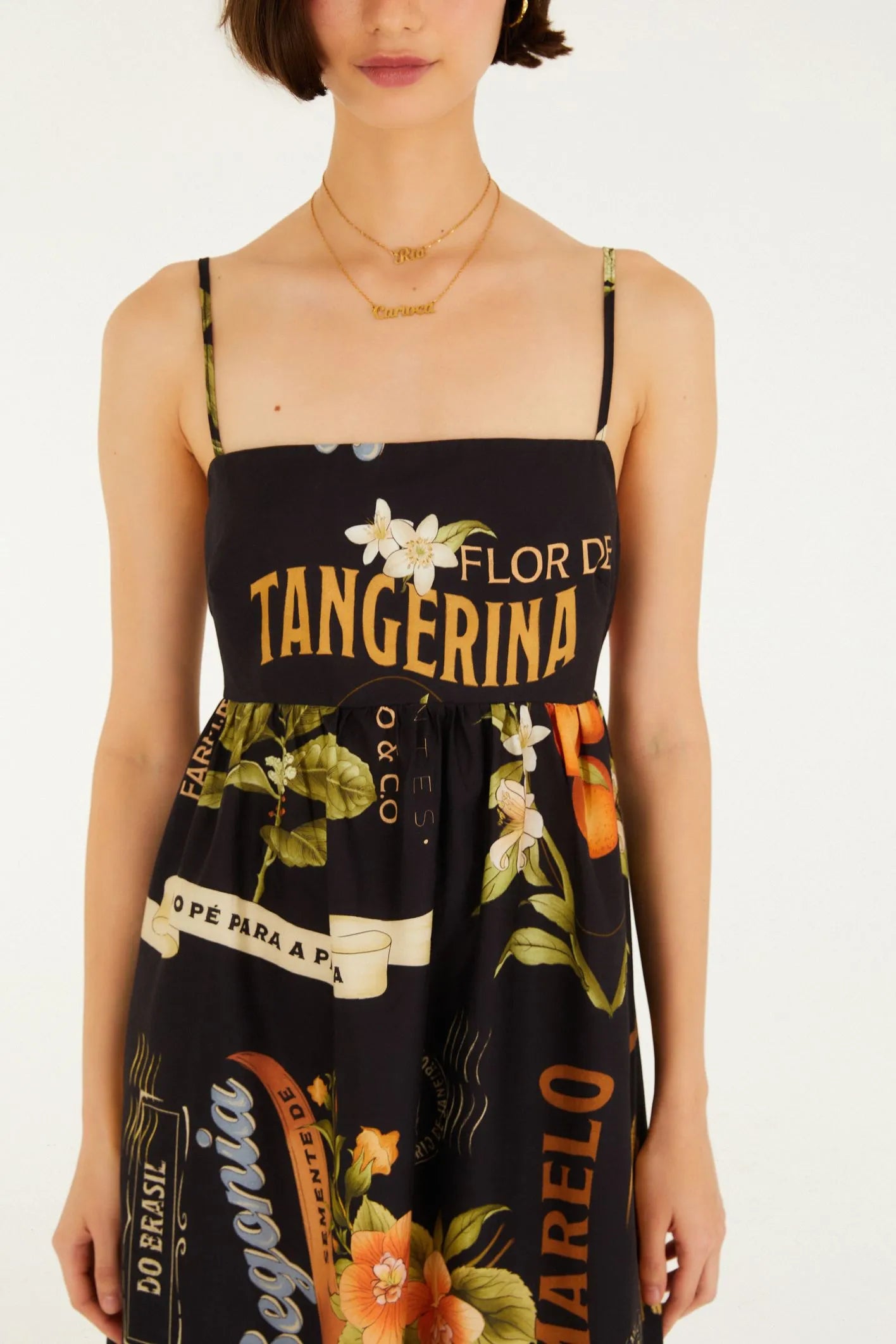 Vestido Longo Estampado Selos Do Brasil
