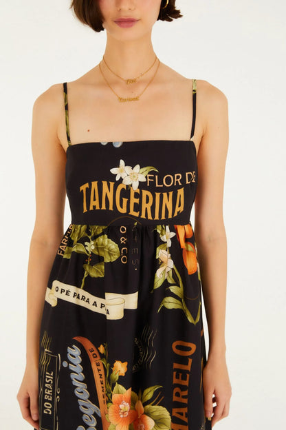 Vestido Longo Estampado Selos Do Brasil