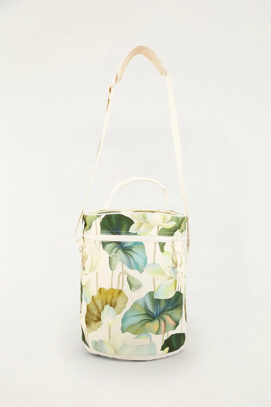 Cooler farofa flor de lótus off white