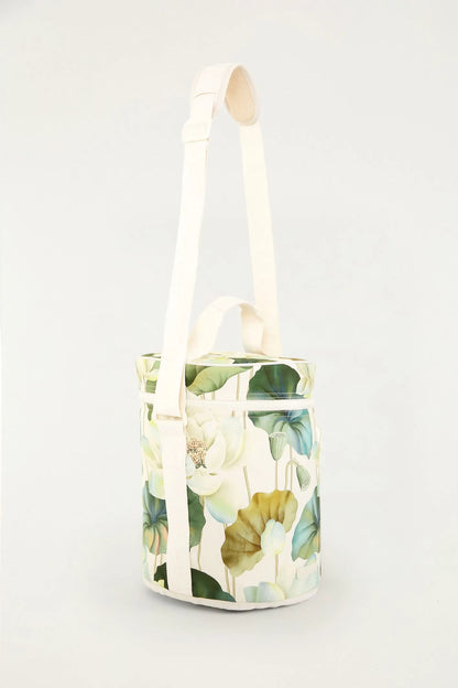 Cooler farofa flor de lótus off white