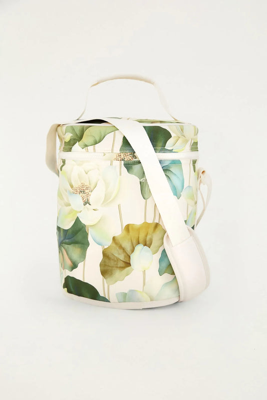 Cooler farofa flor de lótus off white