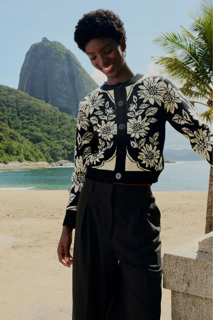FARM Rio | Cardigan Curto Tricot Maria Lia