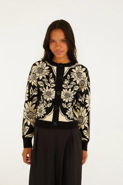 FARM Rio | Cardigan Curto Tricot Maria Lia