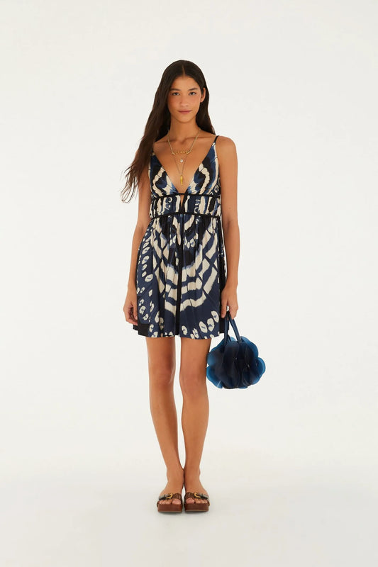 Vestido Curto Alcinha Estampado Panapana