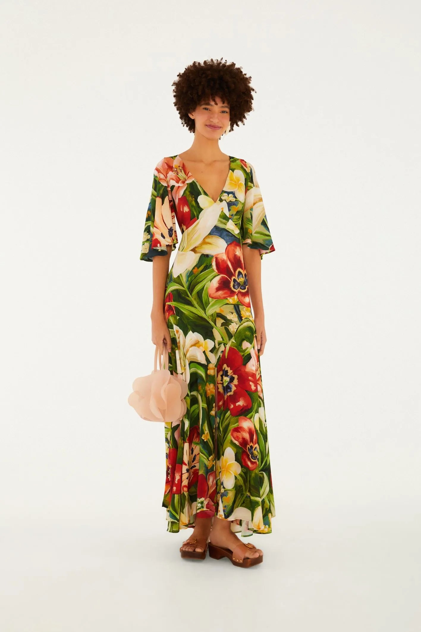 Vestido Longo Estampado Sonho De Flor