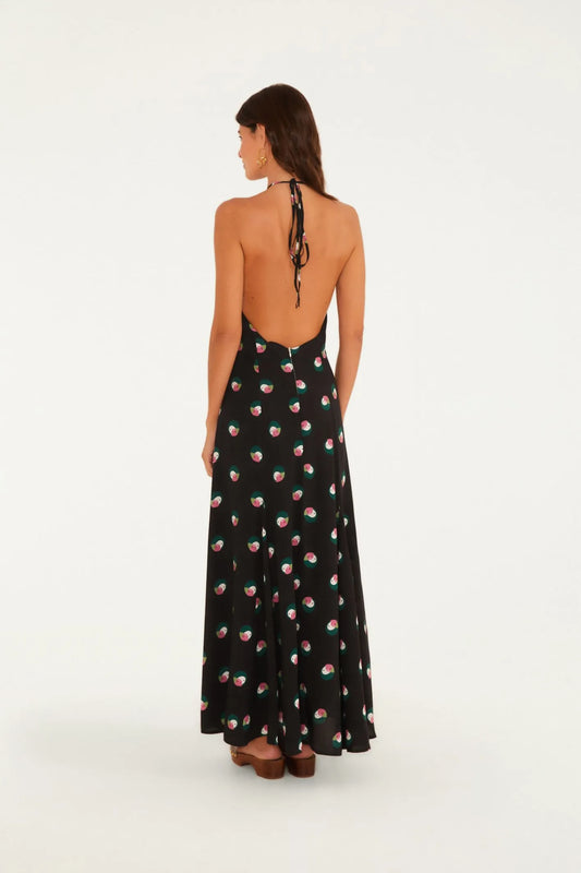 Vestido Nesgas Estampado Poá Ararinha