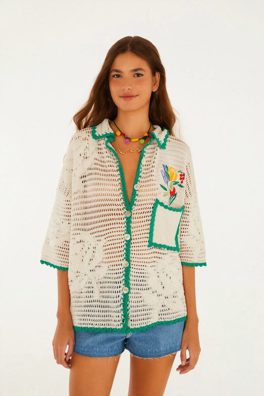 Camisa Farm Tricot Feira De Legumes