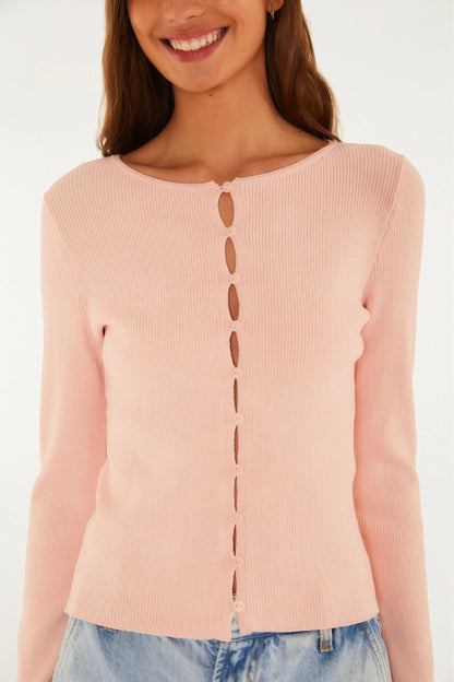 Blusa FARM Tricot Manga Longa