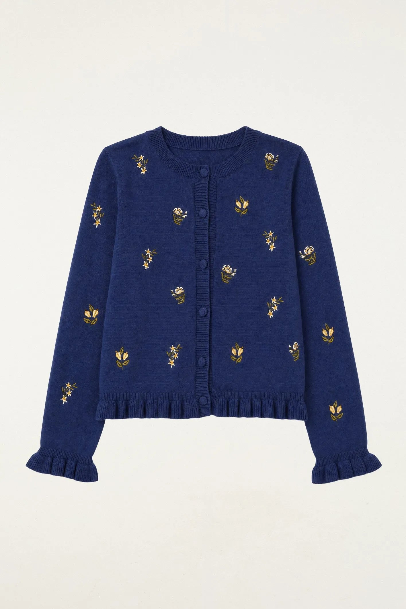 Casaco Tricot Jardim De Azaléias