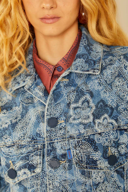 OhBoy | Jaqueta Jeans Estampa Corrosão - Jeans