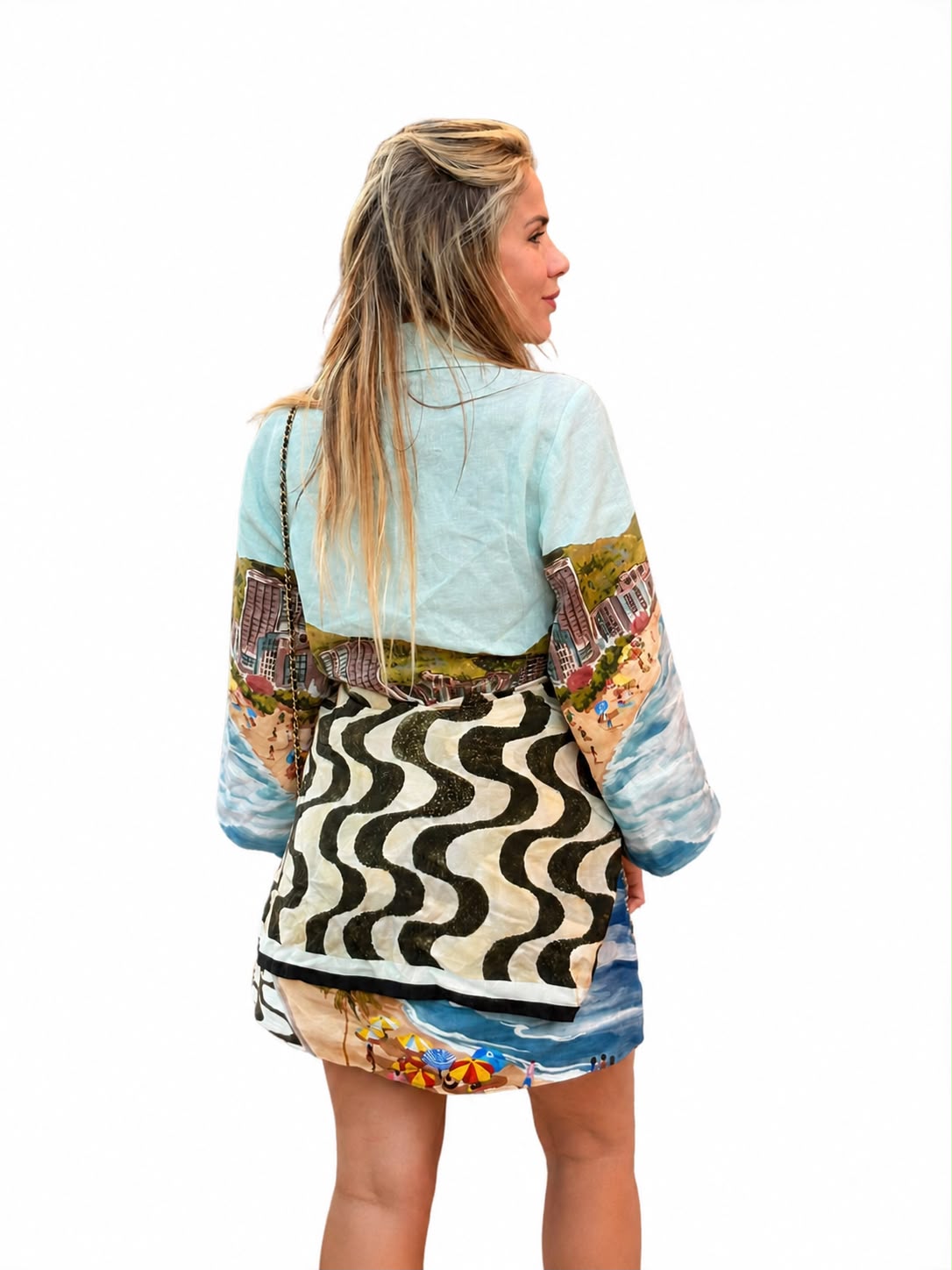 Vestido Kimono Estampado Copacabana