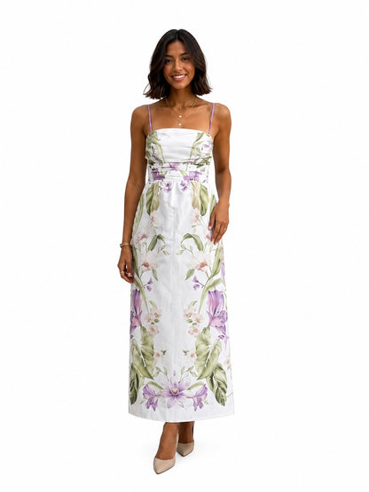 Vestido Farm Longo Jardim Sereno