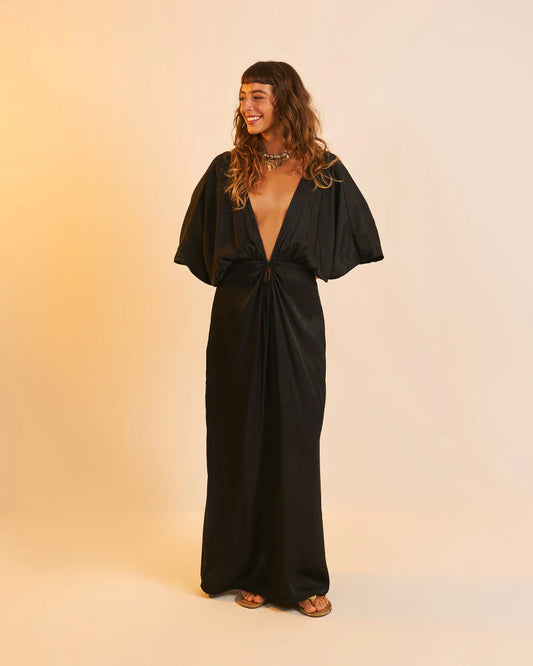 Vestido Longo Acetinado Eloíse Noite