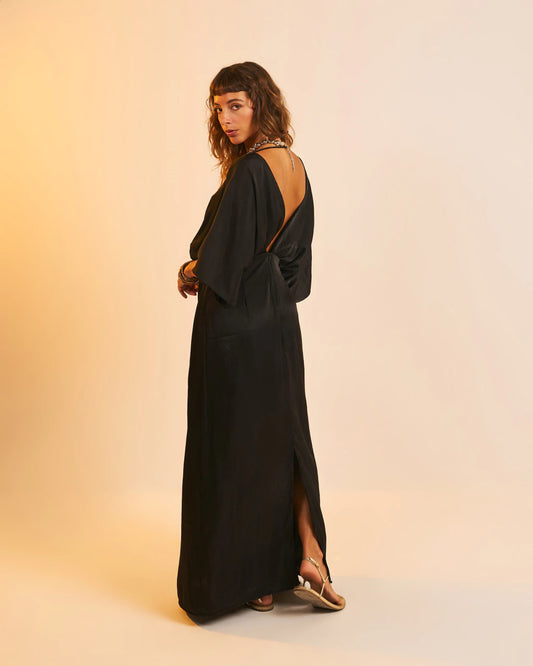 Vestido Longo Acetinado Eloíse Noite