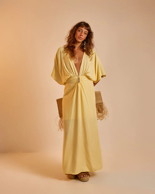 Vestido Eloíse Manteiga