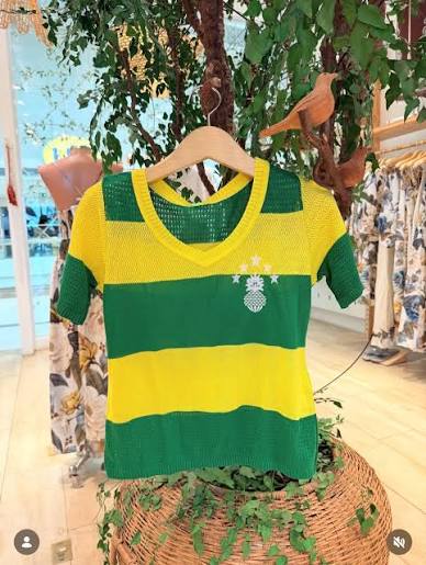 T-shirt tricô  BRASIL